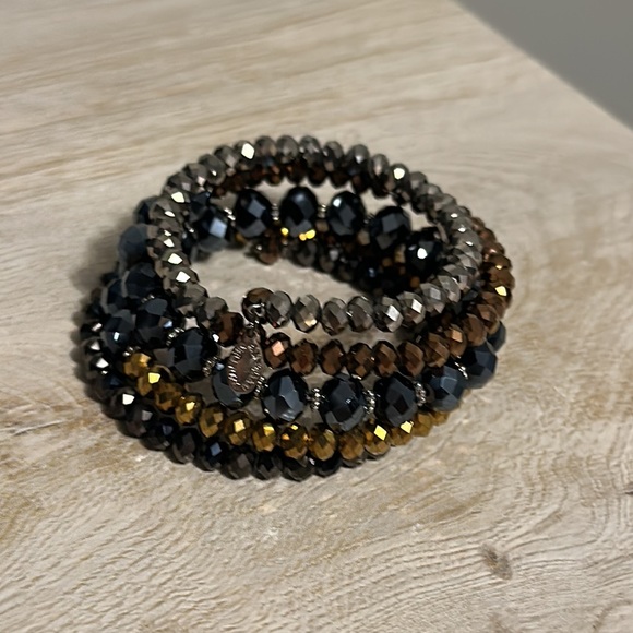 Multi Jeweled bangle bracelet - Picture 8 of 15